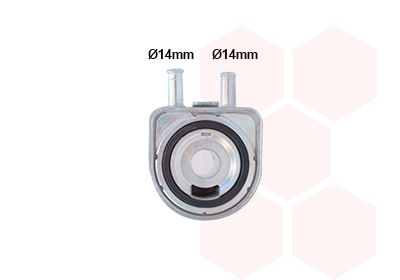 VAN WEZEL Ölkühler, Motoröl (6.906-106)