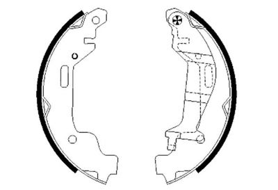 HELLA Bremsbackensatz (8DB 355 002-451)
