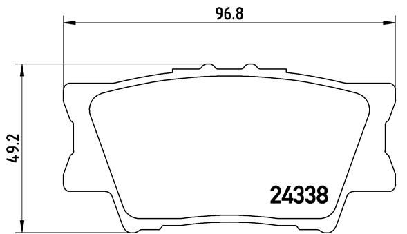 BREMBO Bremsbelagsatz, Scheibenbremse (P 83 089)