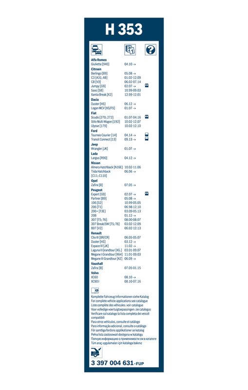 BOSCH Wischblatt (3 397 004 631) BOSCH Wischblatt (3 397 004 631)