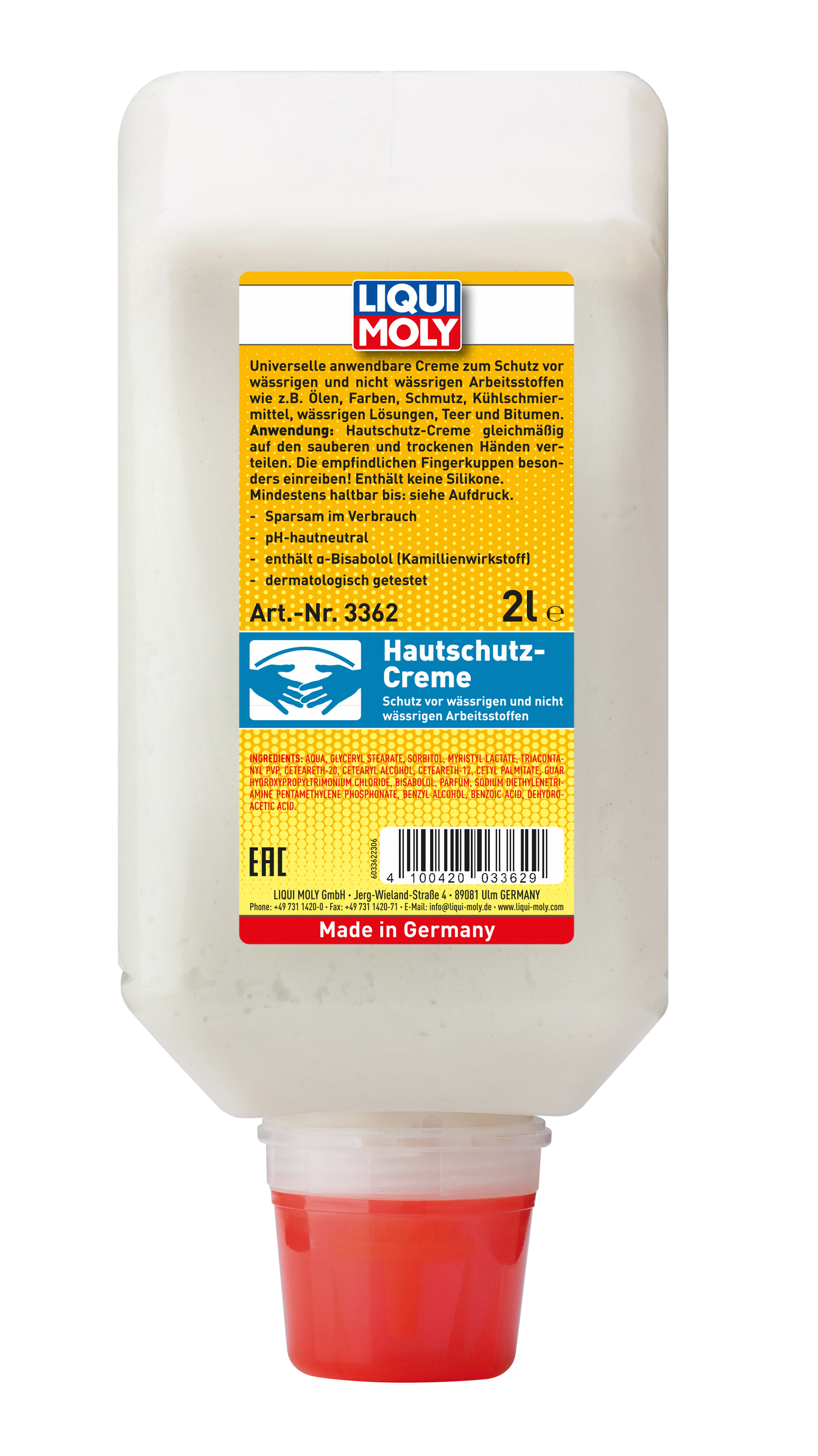 LIQUI MOLY Hautschutz-Creme, 2 l (3362)