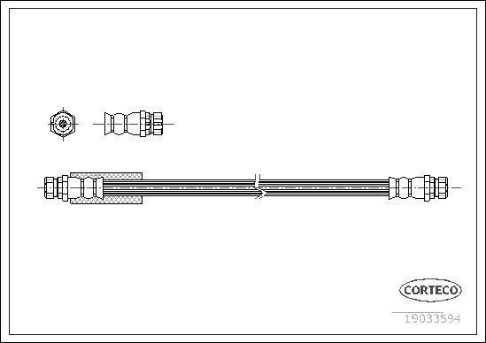 CORTECO Bremsschlauch (19033594)