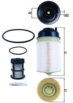 KNECHT Kraftstofffilter (KX 400KIT)