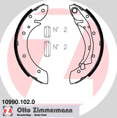 ZIMMERMANN Bremsbackensatz (10990.102.0)