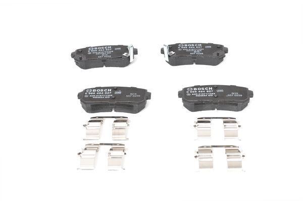 BOSCH Bremsbelagsatz, Scheibenbremse (0 986 494 627)