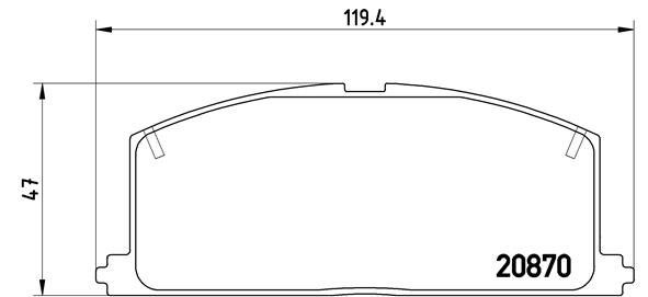 BREMBO Bremsbelagsatz, Scheibenbremse (P 83 011)