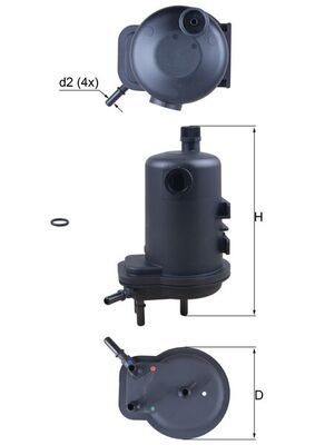 KNECHT Kraftstofffilter (KL 633D)