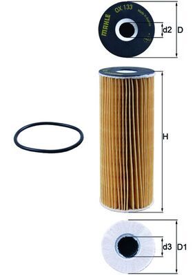 KNECHT Ölfilter (OX 133D)
