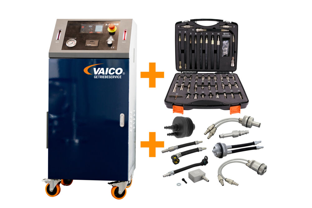 VAICO Automatikgetriebe Service-Station ExpertGear+ inkl. Einweisung, Marketingkonzept und umfangreiches Adaptersortiment VAICO Automatikgetriebe Service-Station ExpertGear+ inkl. Einweisung, Marketingkonzept und umfangreiches Adaptersortiment