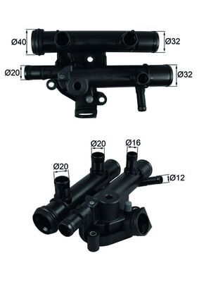 MAHLE Thermostat, Kühlmittel (TI 259 83D)