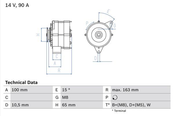 BOSCH Generator (0 986 036 790)