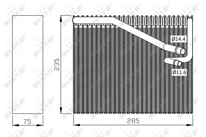 NRF Verdampfer, Klimaanlage (36081)