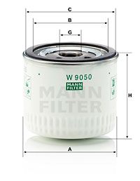 MANN-FILTER Ölfilter (W 9050)