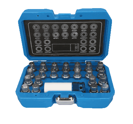KS TOOLS Lösewerkzeugsatz, Felgenschloss (BT691260)
