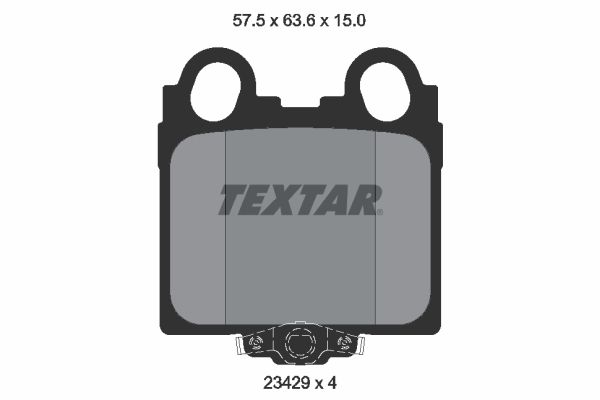 TEXTAR Bremsbelagsatz, Scheibenbremse (2342901)