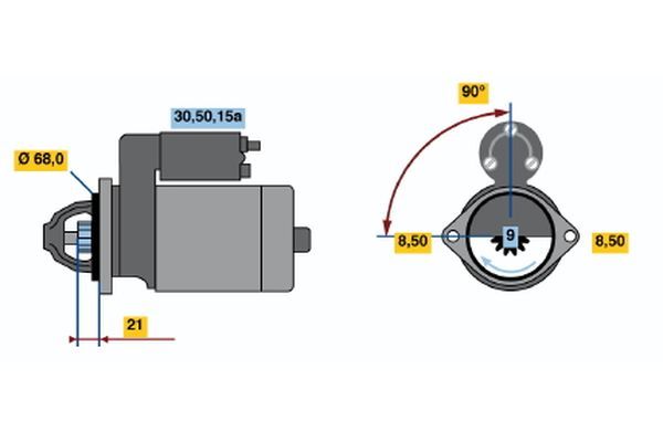 BOSCH Starter (0 986 010 030)