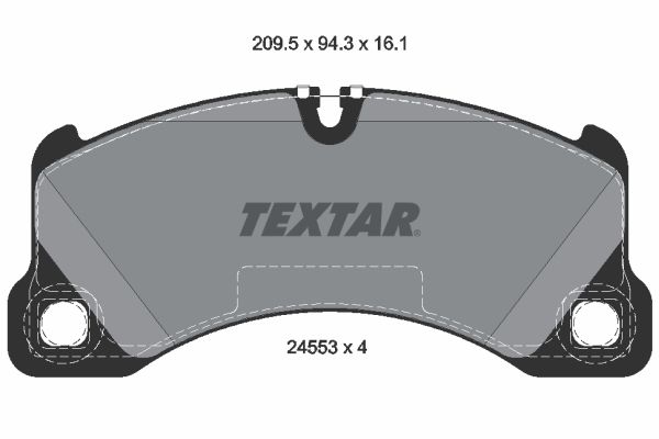 TEXTAR Bremsbelagsatz, Scheibenbremse (2455301)