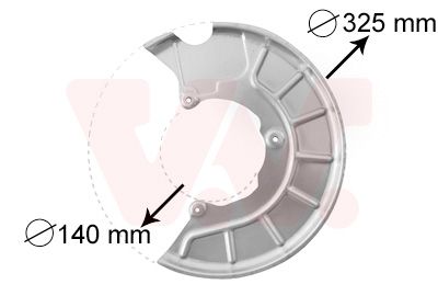 VAN WEZEL Spritzblech, Bremsscheibe (7622371)