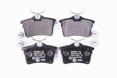 HELLA Bremsbelagsatz, Scheibenbremse (8DB 355 014-081)