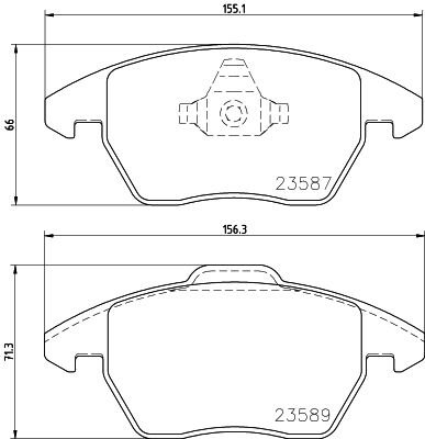 HELLA Bremsbelagsatz, Scheibenbremse (8DB 355 014-511) 4082300358827 8DB 355 014-511