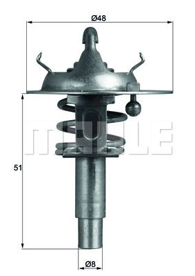 MAHLE Thermostat, Kühlmittel (TX 106 90D)