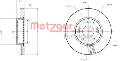 METZGER Bremsscheibe (6110175)