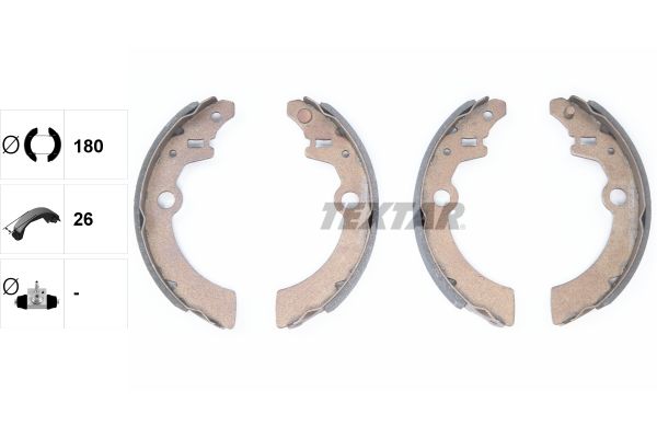 TEXTAR Bremsbackensatz (91058500)