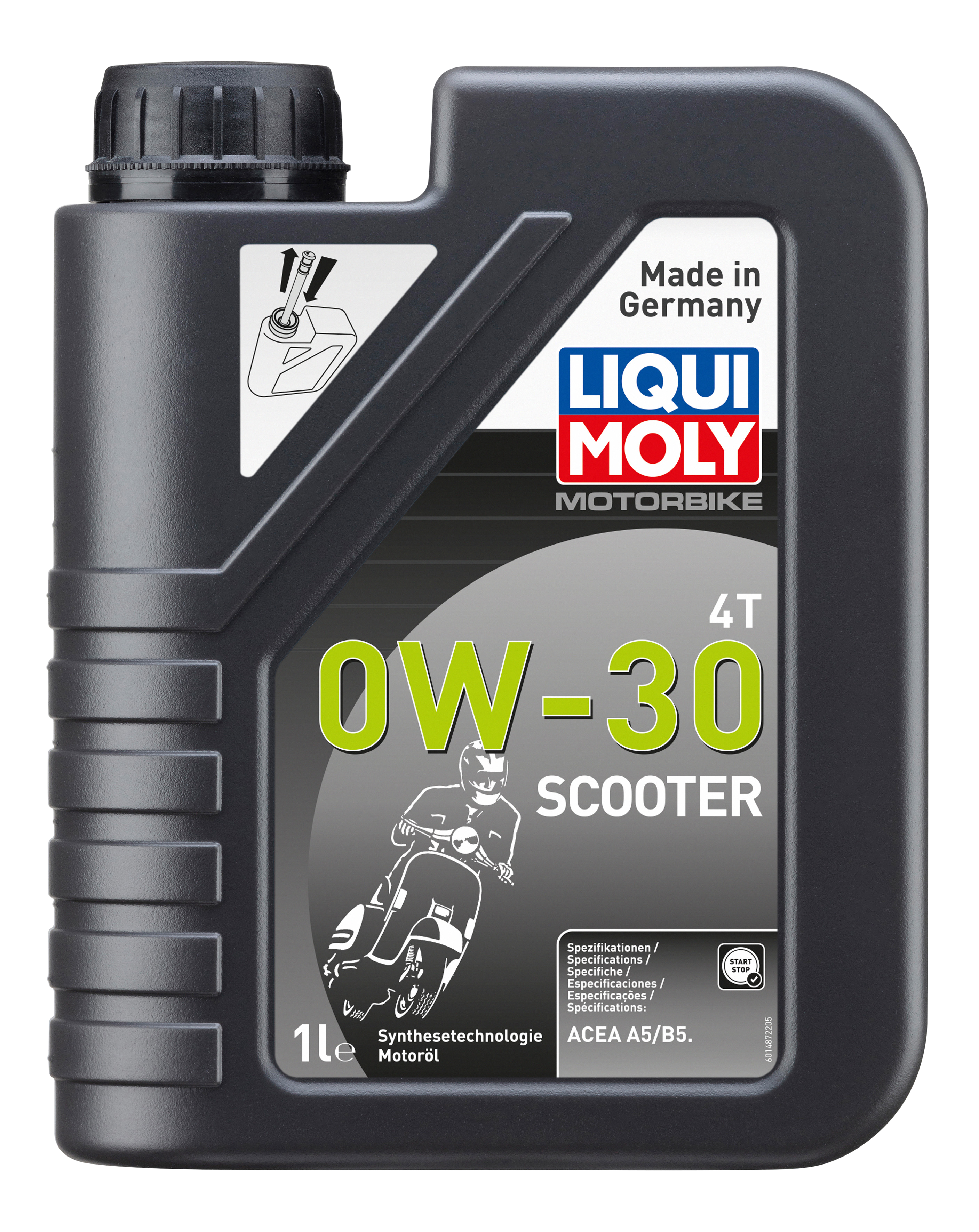 LIQUI MOLY Motorbike 4T 0W-30 Scooter, 1 l (21153)
