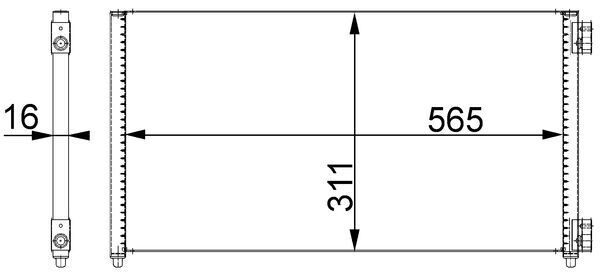 MAHLE Kondensator, Klimaanlage (AC 368 000P)