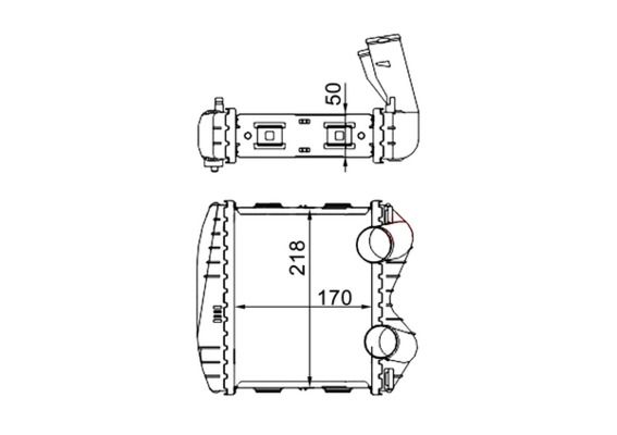 MAHLE Ladeluftkühler (CI 46 000S) Thumbnail
