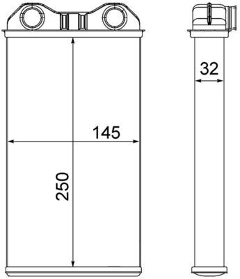 MAHLE Wärmetauscher, Innenraumheizung (AH 14 000S) Thumbnail