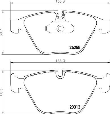 HELLA Bremsbelagsatz, Scheibenbremse (8DB 355 013-931)