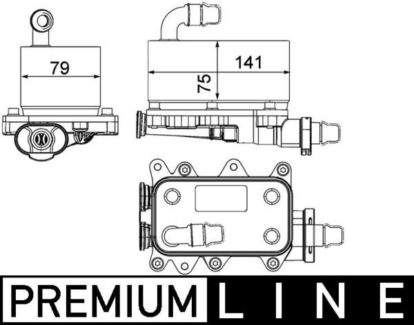 MAHLE Ölkühler, Automatikgetriebe (CLC 19 000P) 4057635067591 CLC 19 000P