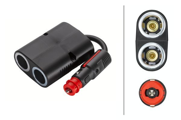 HELLA Adapter, Zigarettenanzünder (8JA 007 589-141)
