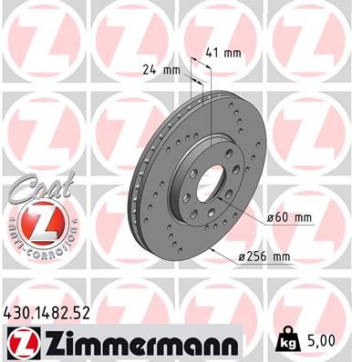 ZIMMERMANN Bremsscheibe (430.1482.52)