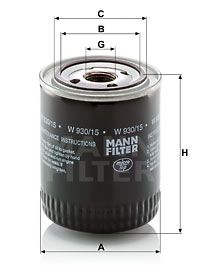 MANN-FILTER Ölfilter (W 930/15)