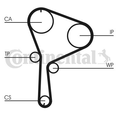 CONTINENTAL CTAM Wasserpumpe + Zahnriemensatz (CT1064WP2)