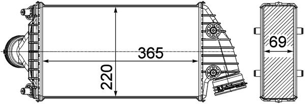 MAHLE Ladeluftkühler (CI 368 000P) MAHLE Ladeluftkühler (CI 368 000P)