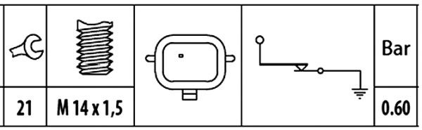 HELLA Öldruckschalter (6ZL 003 259-401) 4082300293548 6ZL 003 259-401