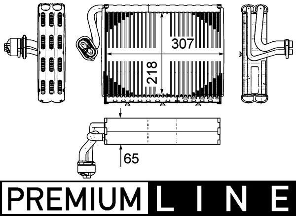 MAHLE Verdampfer, Klimaanlage (AE 108 000P) 4057635044585 AE 108 000P