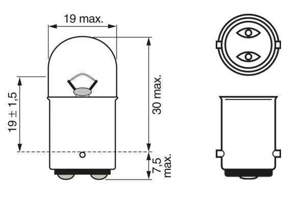 BOSCH Glühlampe, Blinkleuchte (1 987 302 237)