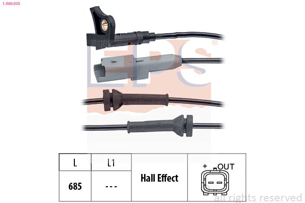 EPS Sensor, Raddrehzahl (1.960.035)