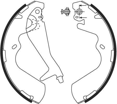 TRW Bremsbackensatz (GS8696)
