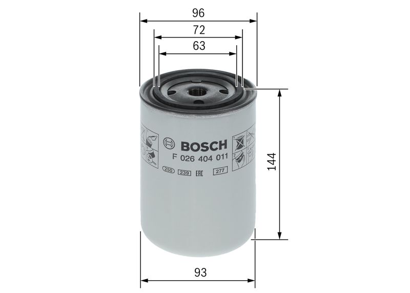 BOSCH Kühlmittelfilter (F 026 404 011)
