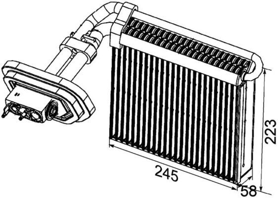MAHLE Verdampfer, Klimaanlage (AE 99 000P)