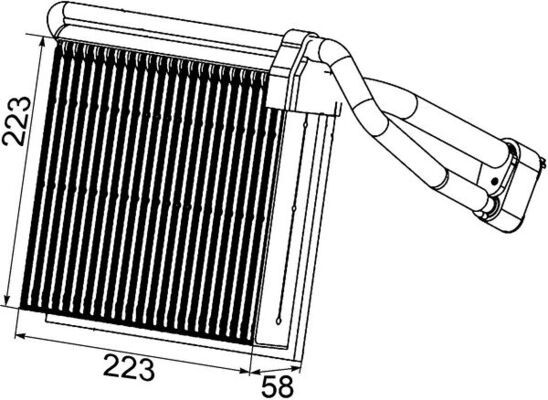 MAHLE Verdampfer, Klimaanlage (AE 98 000P)