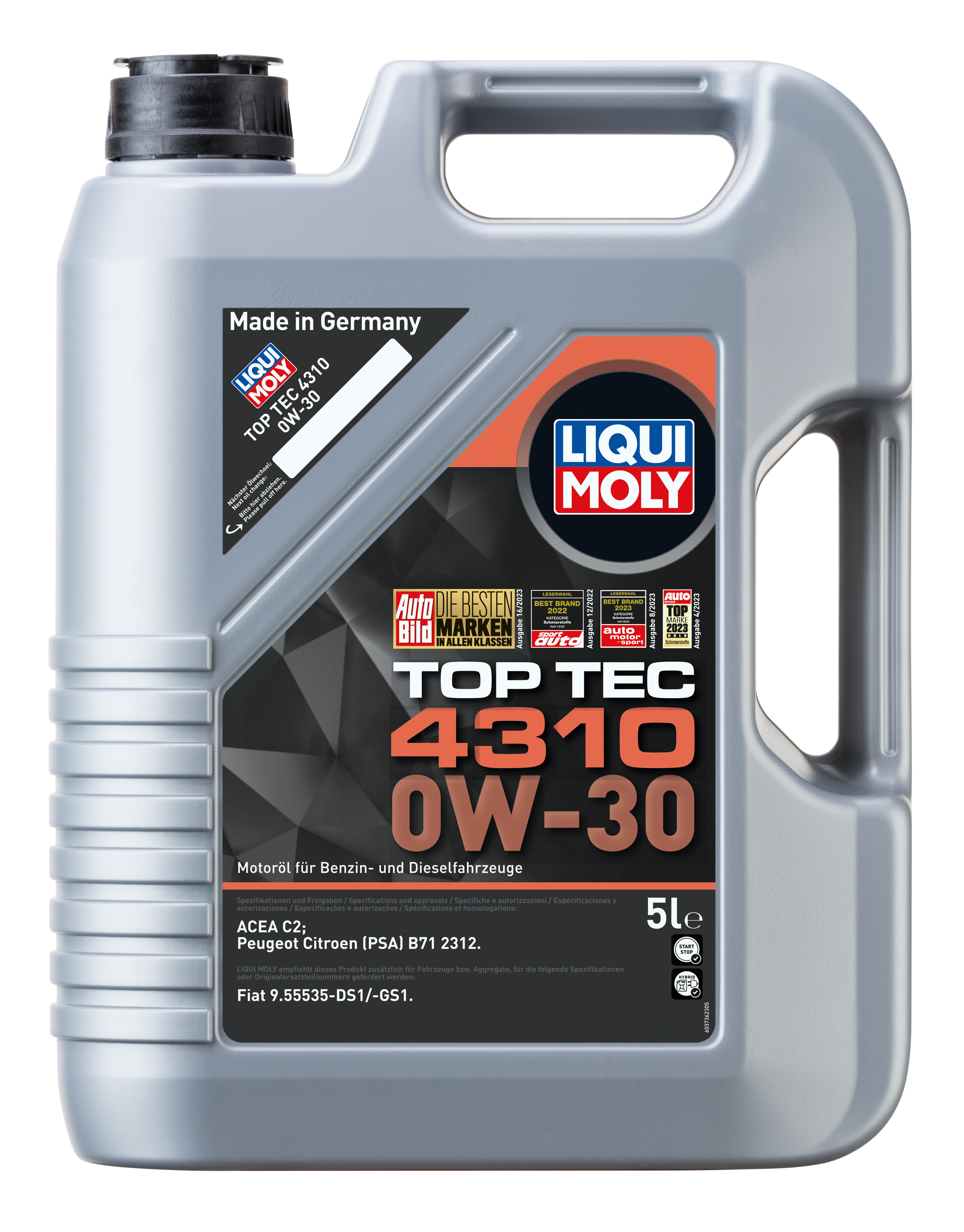 LIQUI MOLY Top Tec 4310 0W-30, 5 l (3736)