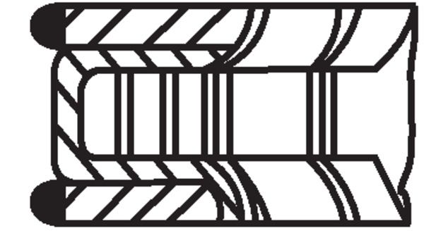 MAHLE Kolbenringsatz (030 77 V0)