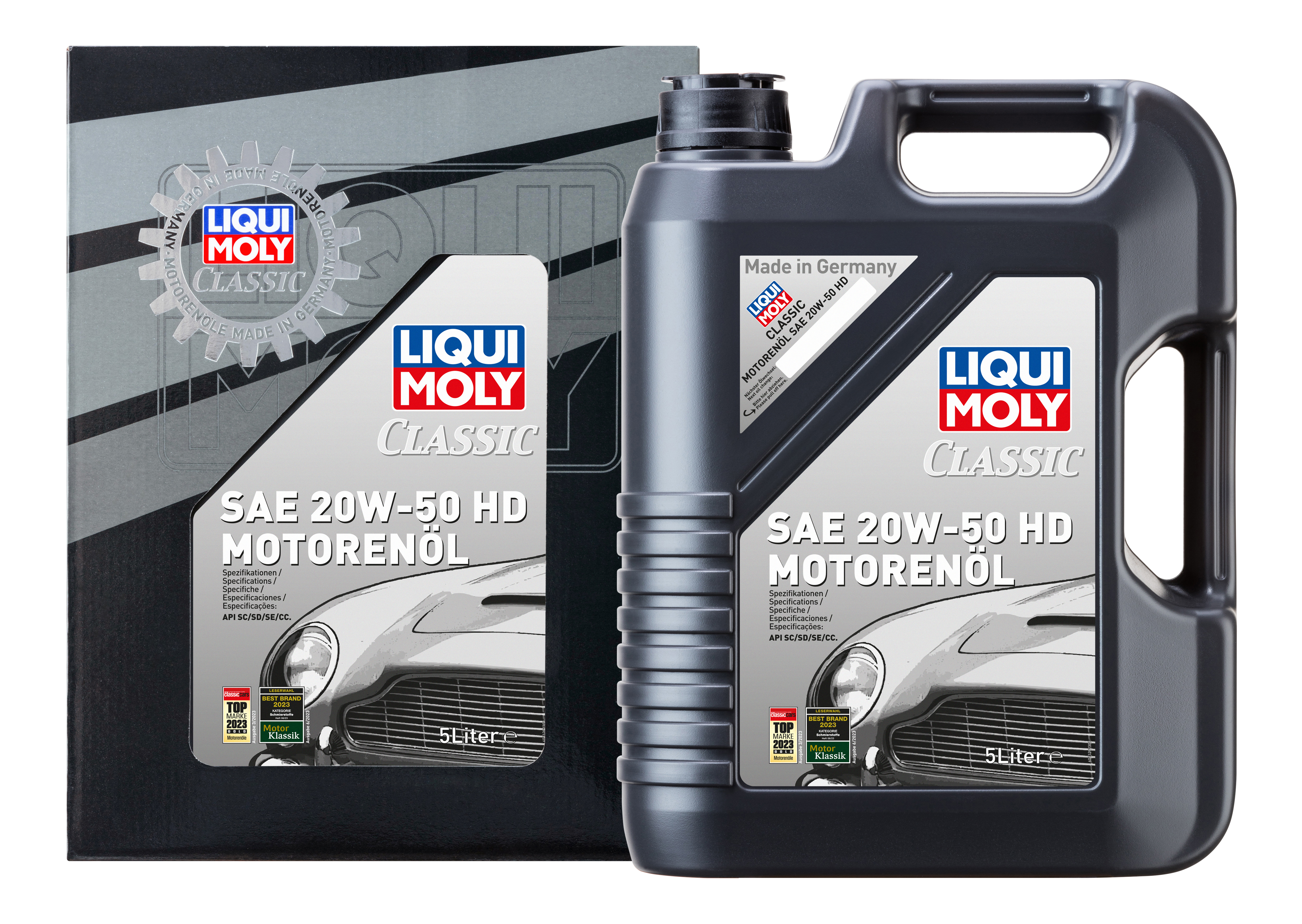 LIQUI MOLY Classic Motorenöl SAE 20W-50 HD, 5 l (1129)
