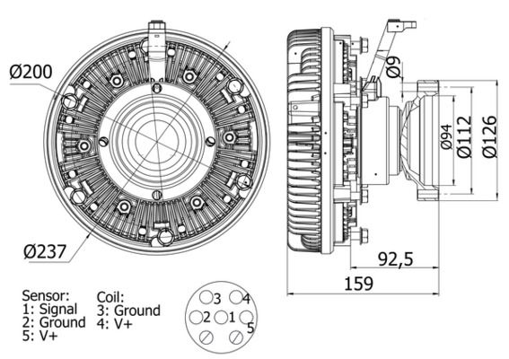 MAHLE Kupplung, Kühlerlüfter (CFC 100 000S)